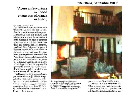 I'Italia del buon albergo, Bell'Italia, settembre 1989